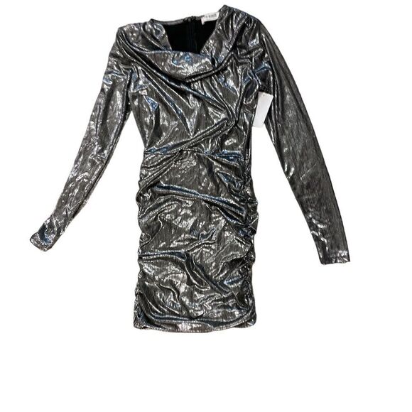 Dresses | Womens 4th & Reckless Silver Dress – Houston Size XS NWOT - Picture 10 of 11